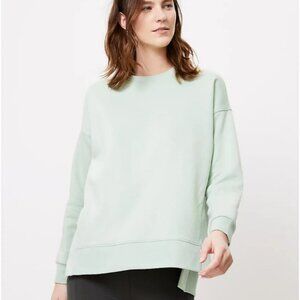Lou & Grey Signature Soft Crew Neck Pullover Fleece Sweatshirt Sage XS